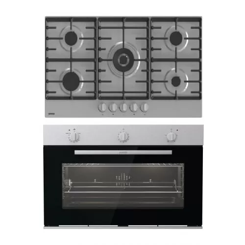 جورينيا مسطح غاز 90 سم 5 شعلة , فرن غاز 90 سم 88 لتر GW9C51X