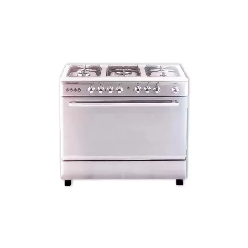 royal-gas-cooker-caesar-cast-iron-with-fan-60-80-cm-2010318 رويال جاز بوتاجاز سيزر حوامل زهر 5 شعلة مروحة 60*80 سم R-2010318 - الصورة 1