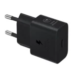 محول طاقة سامسونج 25 وات USB-C، 1 منفذ 2 دبوس، أسود EP-T2510NBEGRU
