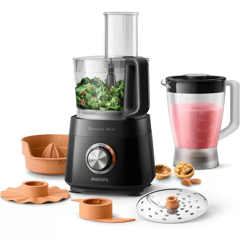 philips-food-processor-850w-21l-31-functions-hr753010jk فيليبس محضر طعام 850 واط 2.1 لتر 31 وظيفة HR7530/10 - الصورة 1