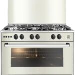 بوتاجاز غاز ماكس 11  5 شعلة، 90×60 سم، نصف أمان، C69SS-GC-447-FSO-M11-AL - اسود فضي