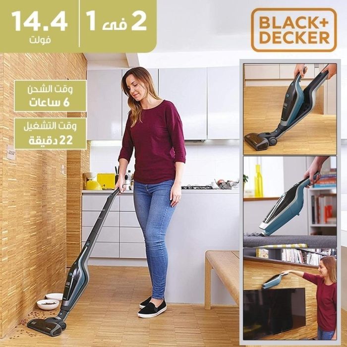⁦بلاك  اند ديكر مكنسة كهربائية - 14.4 فولت – 28.8 واط – لاسلكية 2 في 1  – أسود – موديل SVA420B-B5⁩ - الصورة ⁦8⁩